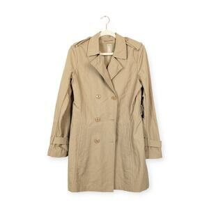 Add Sand Tan Double Breasted Trench Coat